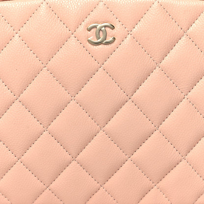 Chanel Caviar Quilted Medium Curvy Pouch Cosmetic Case Light Pink 8 of 10