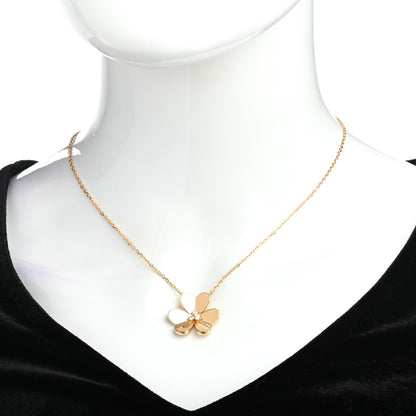 Van Cleef & Arpels 18K Yellow Gold Diamond Large Frivole Pendant Necklace 2 of 5