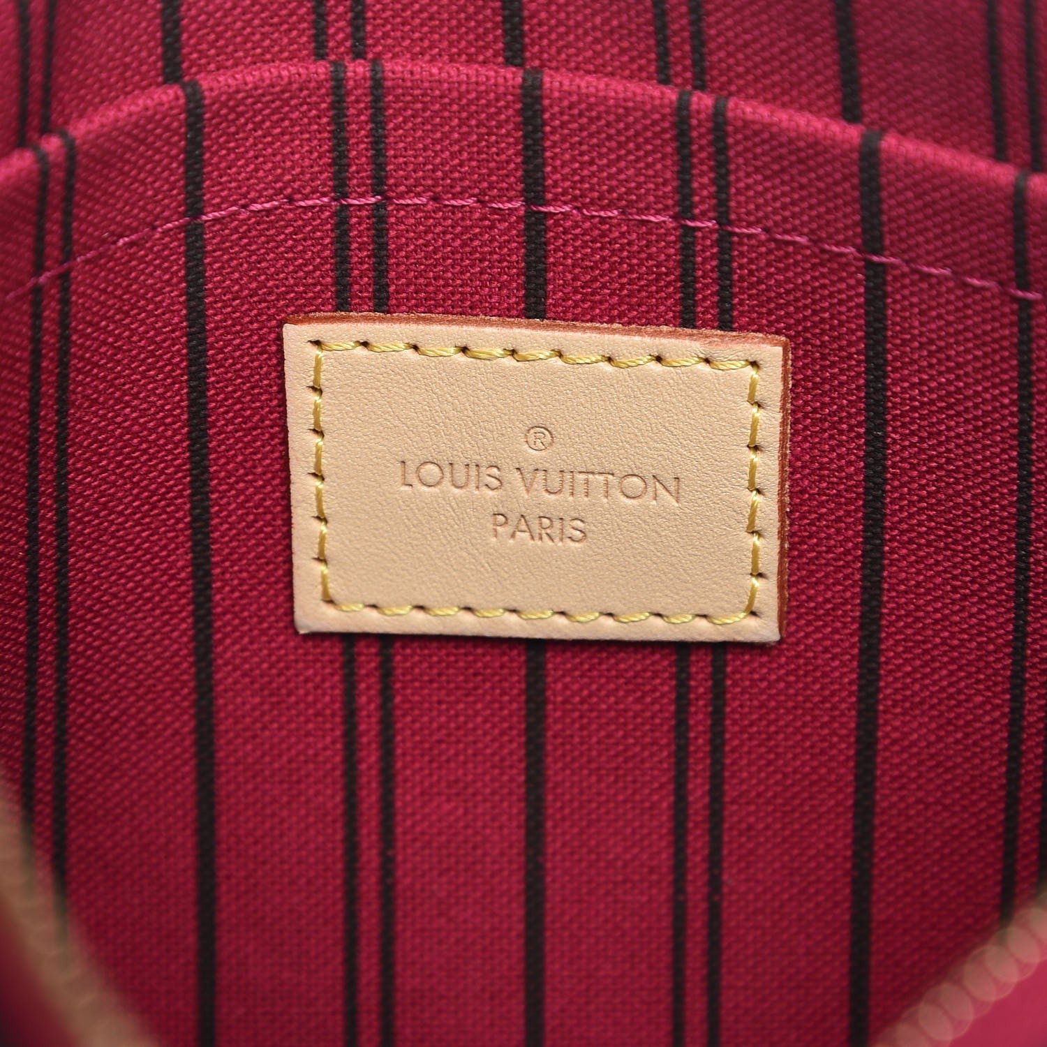 Louis Vuitton Monogram Neverfull MM GM Pochette Pivoine 6 of 7
