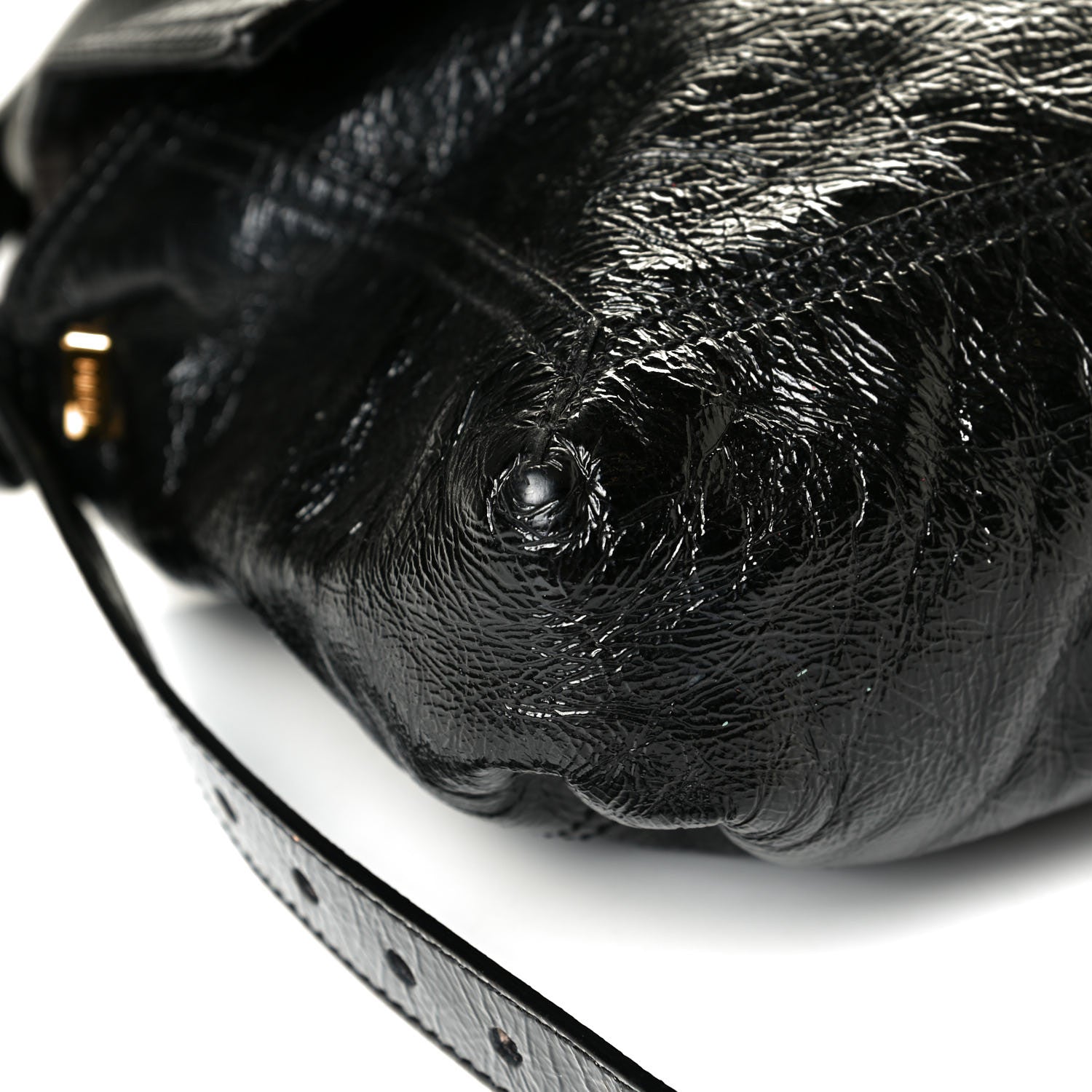 Fendi Vitello Naplak Large Convertible Baguette Black 6 of 8