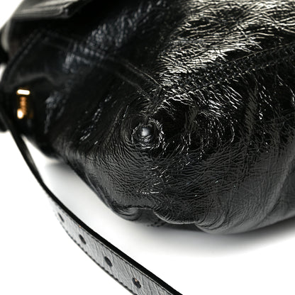 Fendi Vitello Naplak Large Convertible Baguette Black 6 of 8
