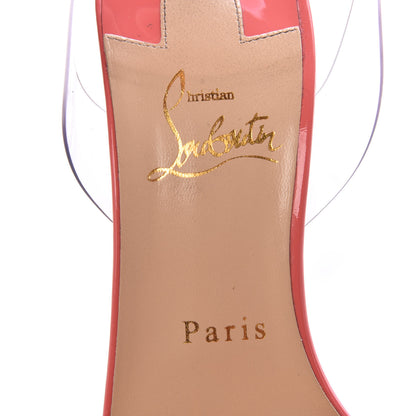 Christian Louboutin Shiny Nappa PVC Jonatina 100 Sandals 38 Pink 6 of 7