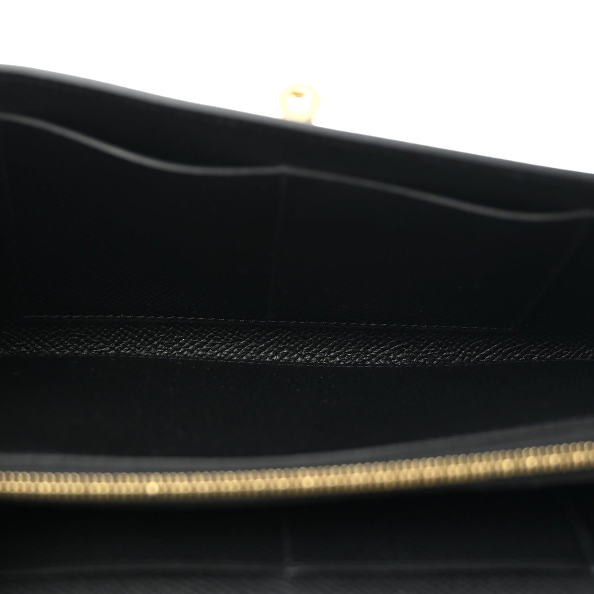 Hermes Epsom Matte Alligator Touch Kelly Wallet To Go Black 5 of 12