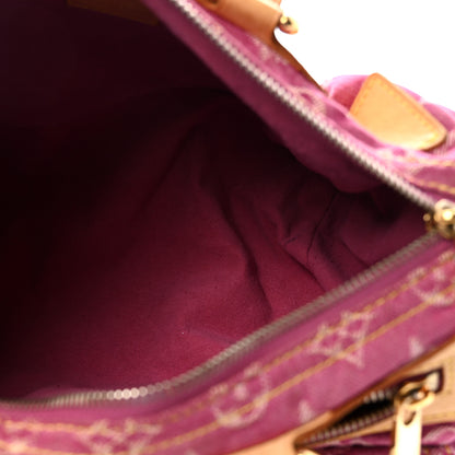 Louis Vuitton Monogram Denim Neo Speedy Fuchsia 5 of 9