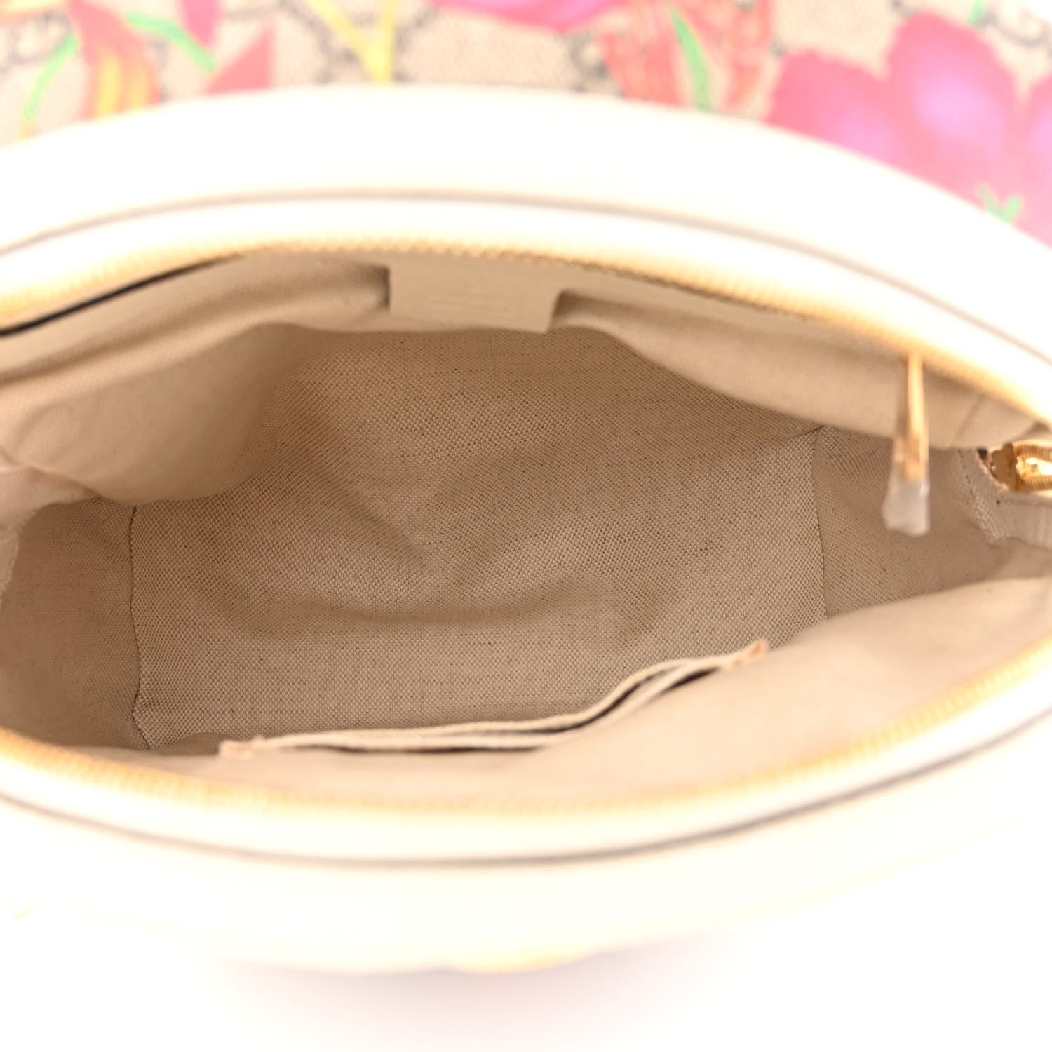 Gucci GG Supreme Monogram Flora Web Small Ophidia Day Backpack White 5 of 12