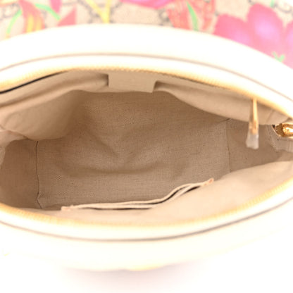 Gucci GG Supreme Monogram Flora Web Small Ophidia Day Backpack White 5 of 12