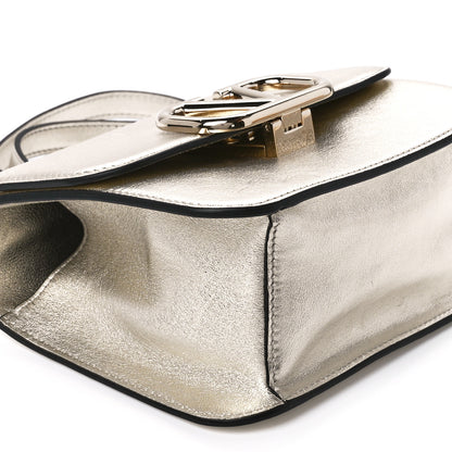 Valentino Garavani Metallic Calfskin Small VSling Shoulder Bag Silver 11 of 12