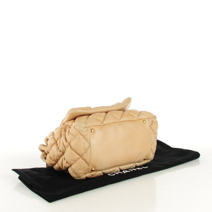 Chanel Calfskin Bubble Quilt Accordion Flap Beige 4 of 9