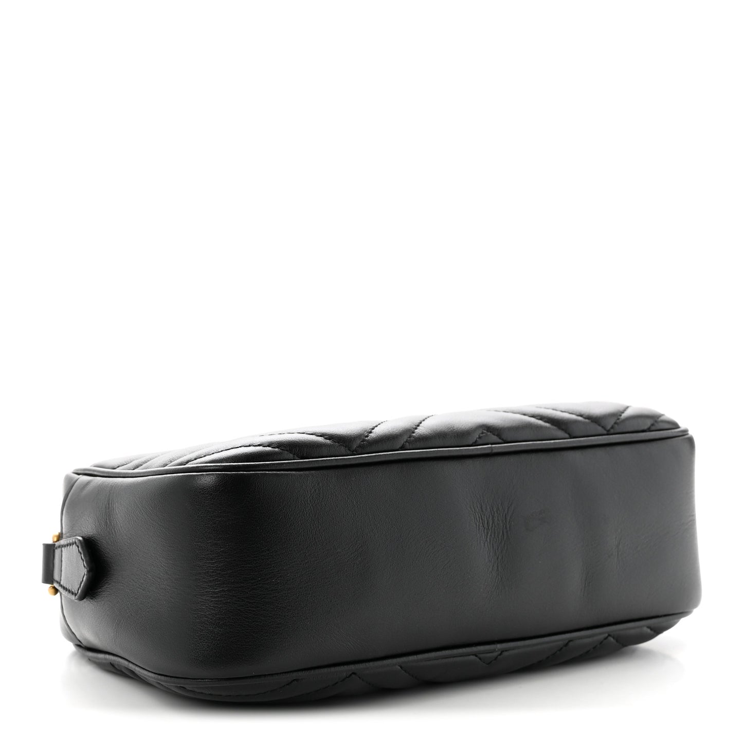 Calfskin Matelasse Small GG Marmont Chain Shoulder Bag Black Black