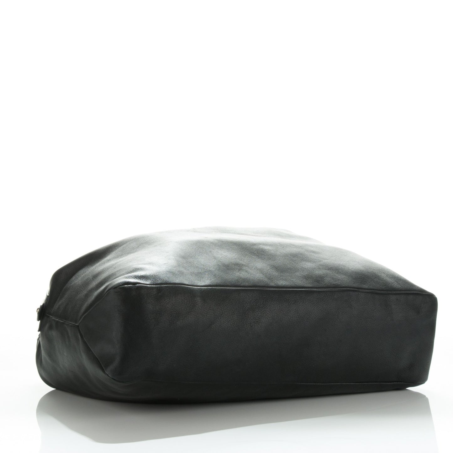 Calfskin Large Horsebit Chain Hobo Black