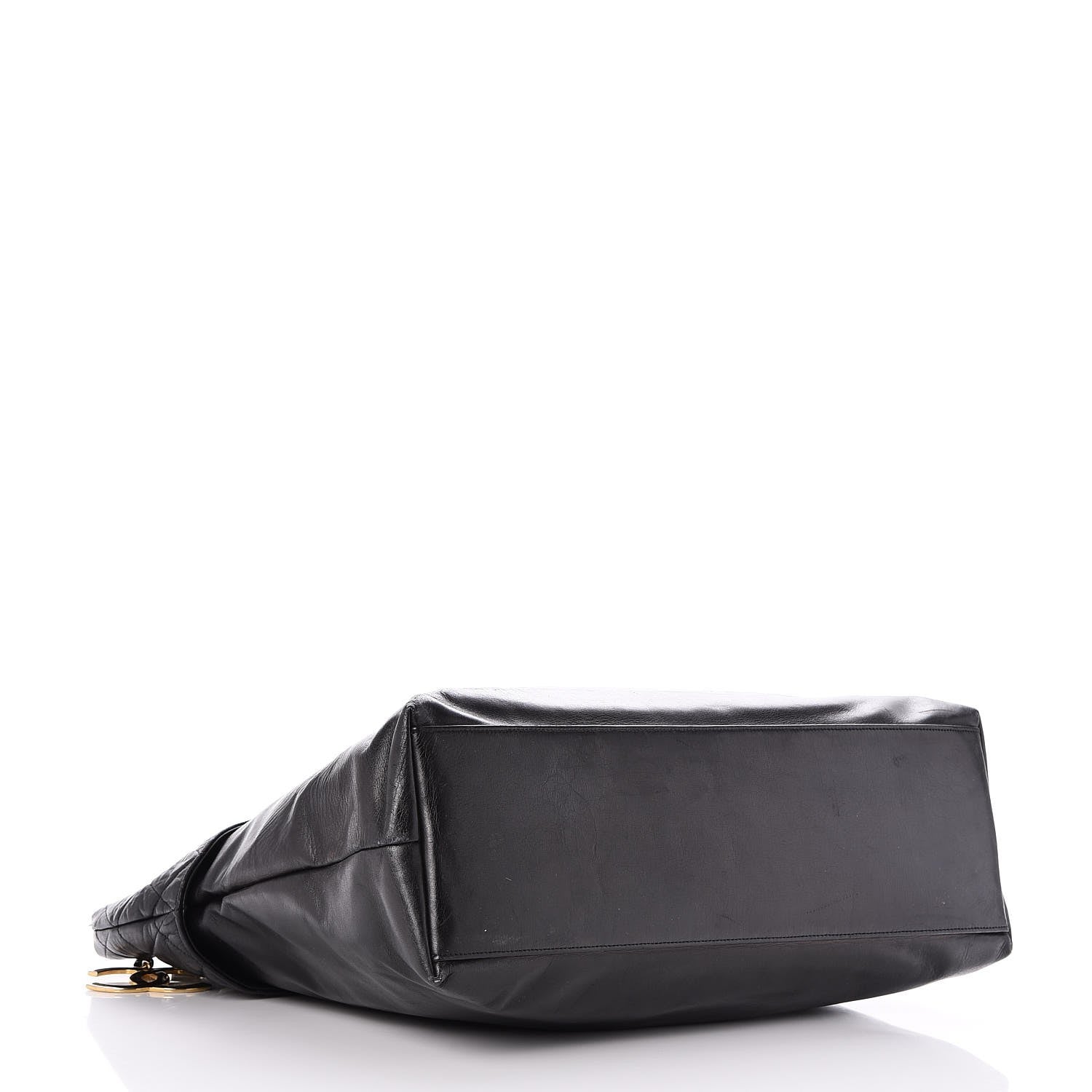 Chanel Calfskin Quilted Large Shoulder Bag Black 4 of 12