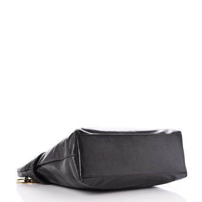 Chanel Calfskin Quilted Large Shoulder Bag Black 4 of 12