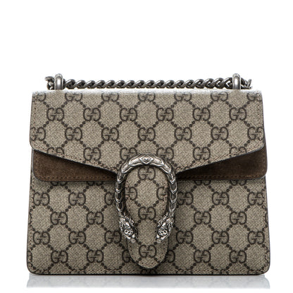 Gucci GG Supreme Monogram Mini Dionysus Shoulder Bag Taupe 1 of 14