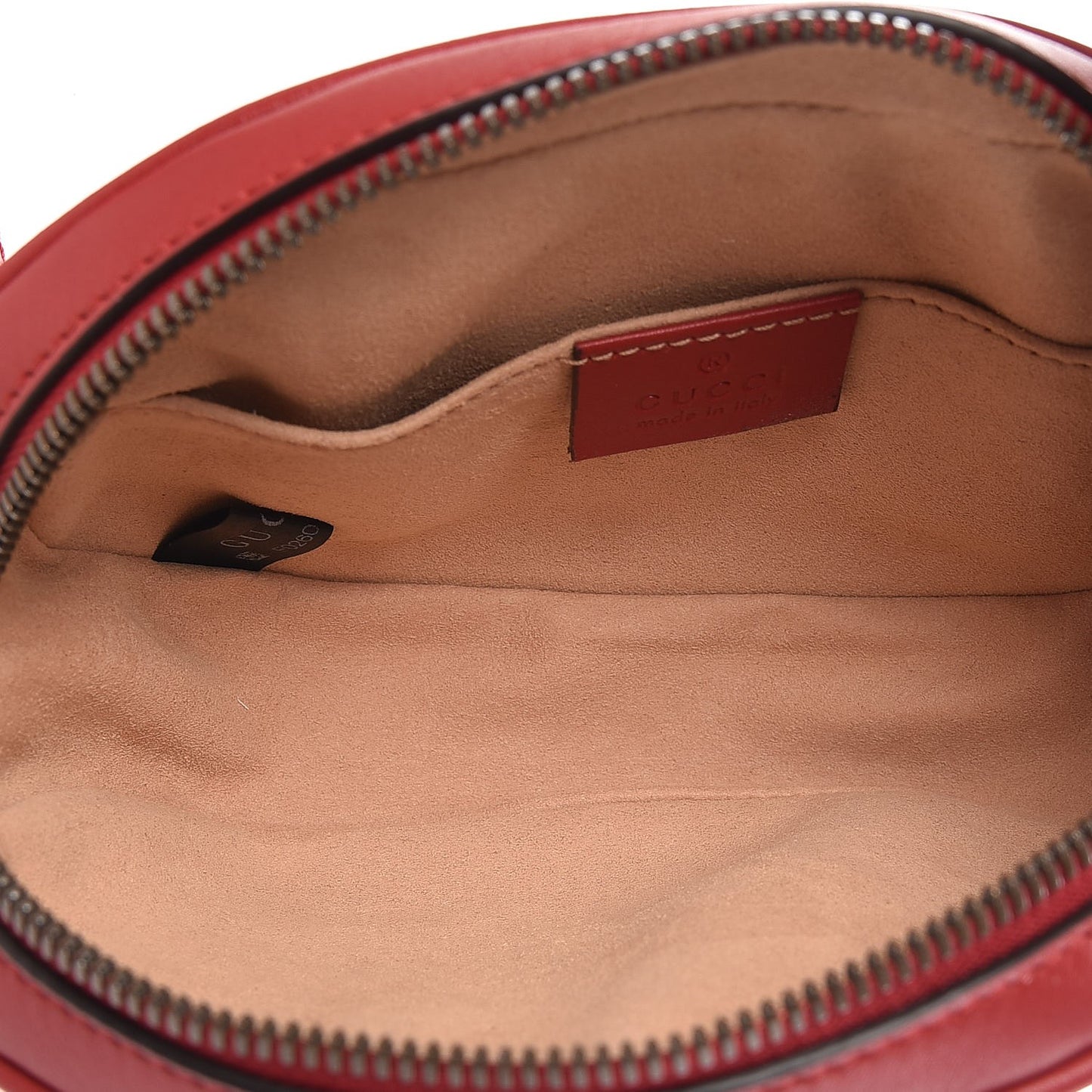 Calfskin Matelasse GG Marmont Belt Bag 75 30 Hibiscus Red