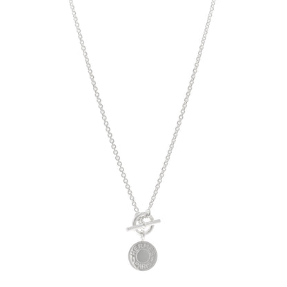 Hermes Sterling Silver Amulettes H Confettis Pendant Necklace 1 of 5