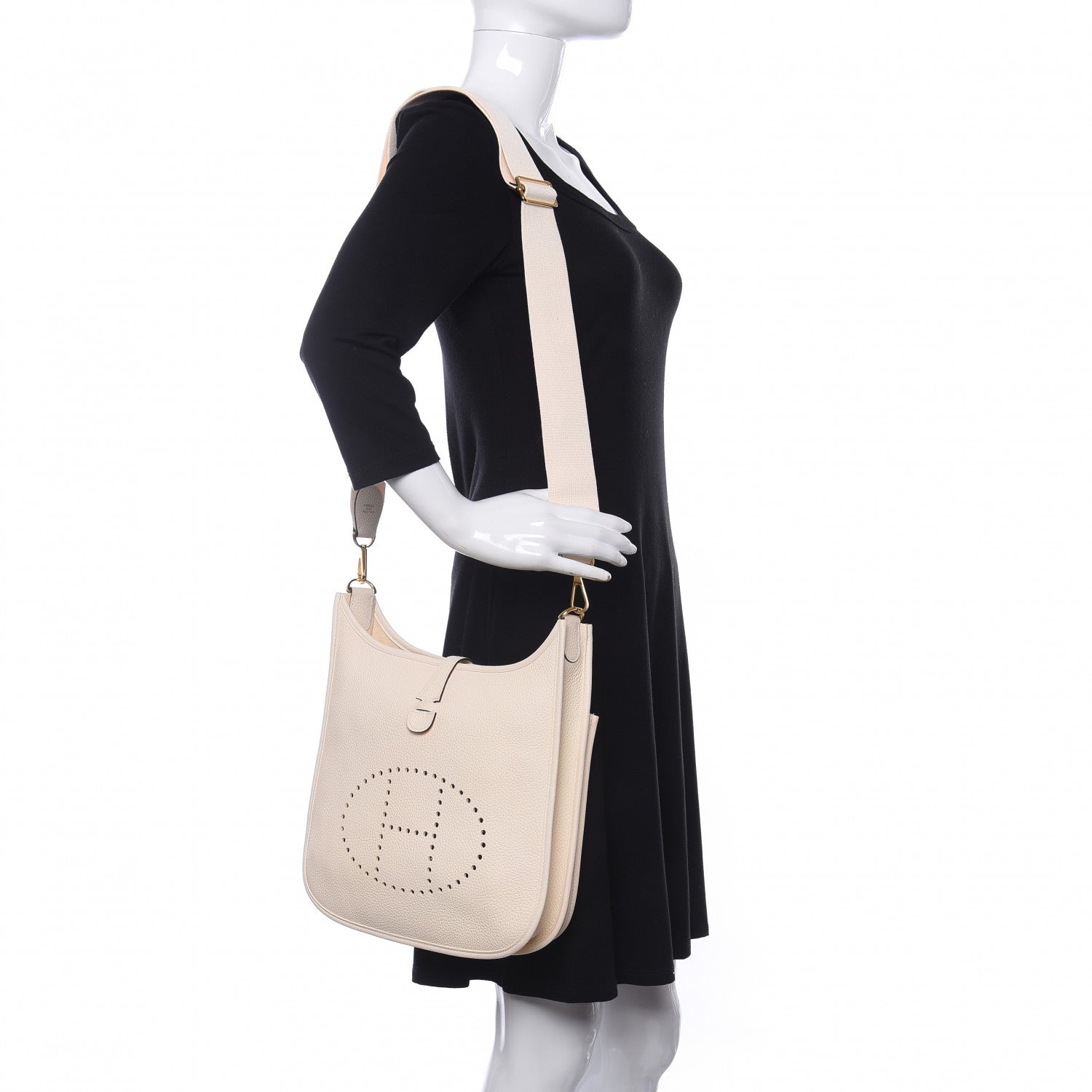 Hermes Taurillon Clemence Evelyne III PM Nata 2 of 10