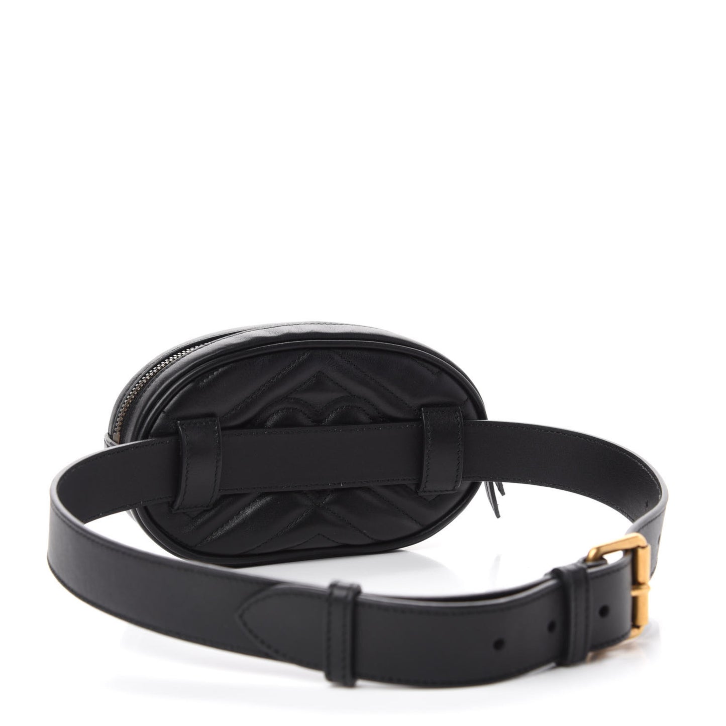Calfskin Matelasse GG Marmont Belt Bag 75 30 Black