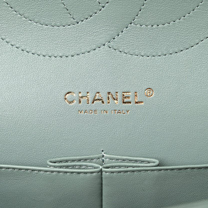 Chanel Caviar Quilted Jumbo Double Flap Dark Green 6 of 11