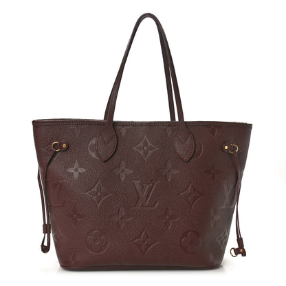 Louis Vuitton Empreinte Monogram Giant Neverfull MM Wine 1 of 12
