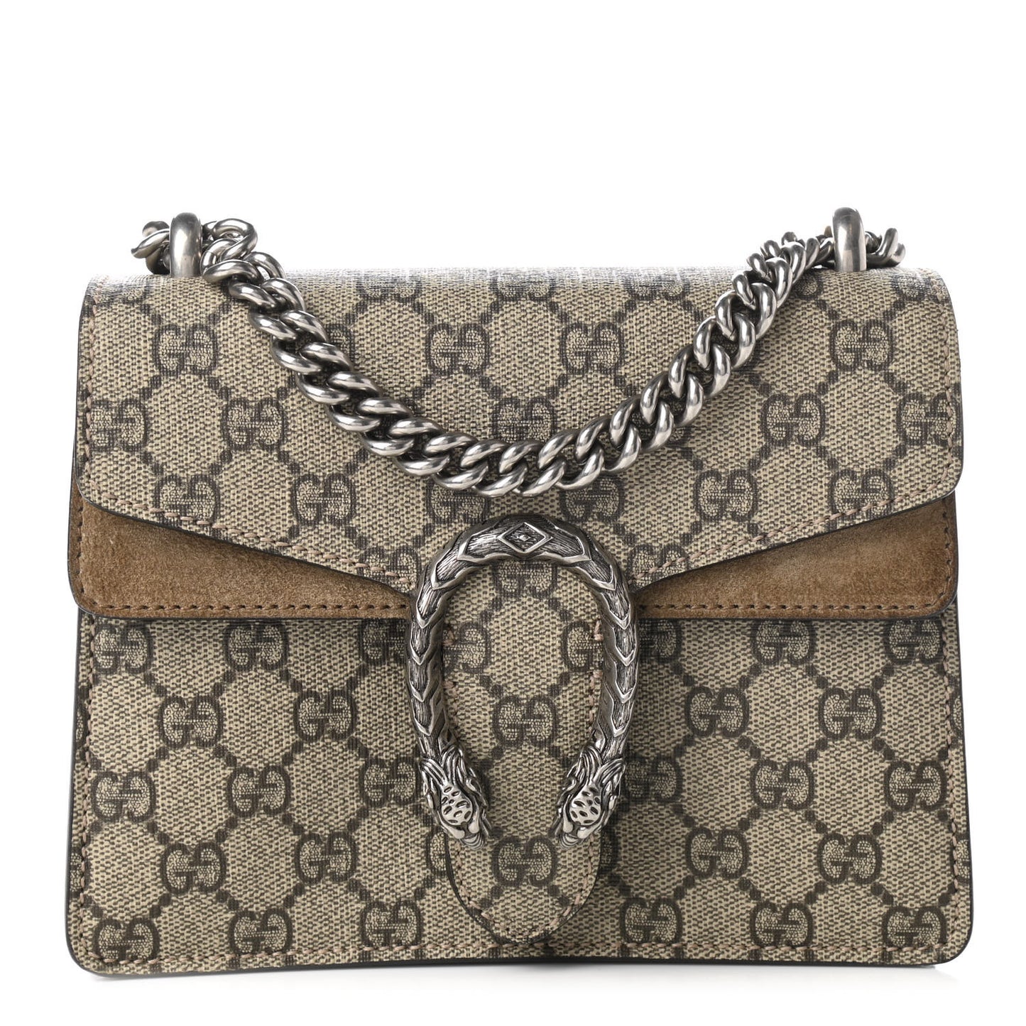 GG Supreme Monogram Mini Dionysus Shoulder Bag Taupe