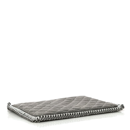 Stella McCartney Shaggy Deer Quilted Falabella Wristlet Grey 4 of 13