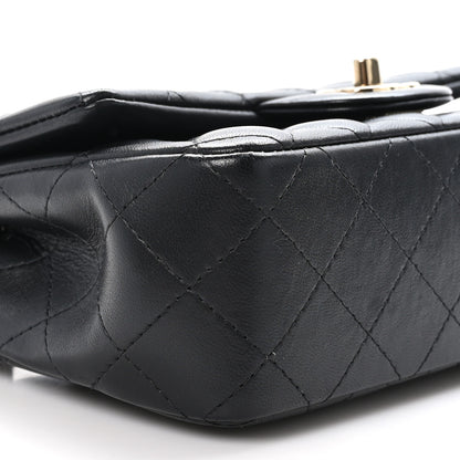 Chanel Lambskin Quilted Mini Rectangular Flap Black 9 of 11