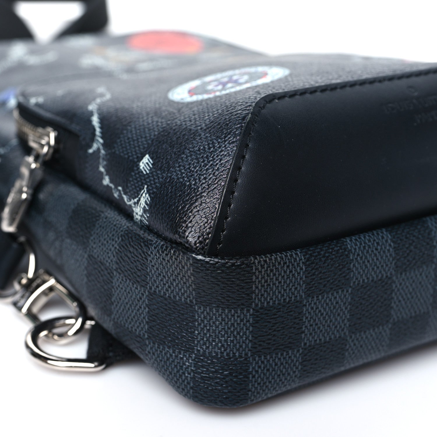 Louis Vuitton Damier Graphite World Map Avenue Sling Backpack 8 of 9