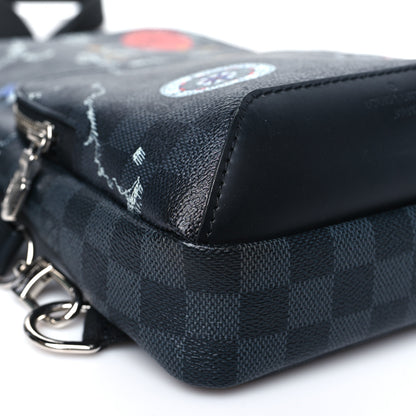 Louis Vuitton Damier Graphite World Map Avenue Sling Backpack 8 of 9