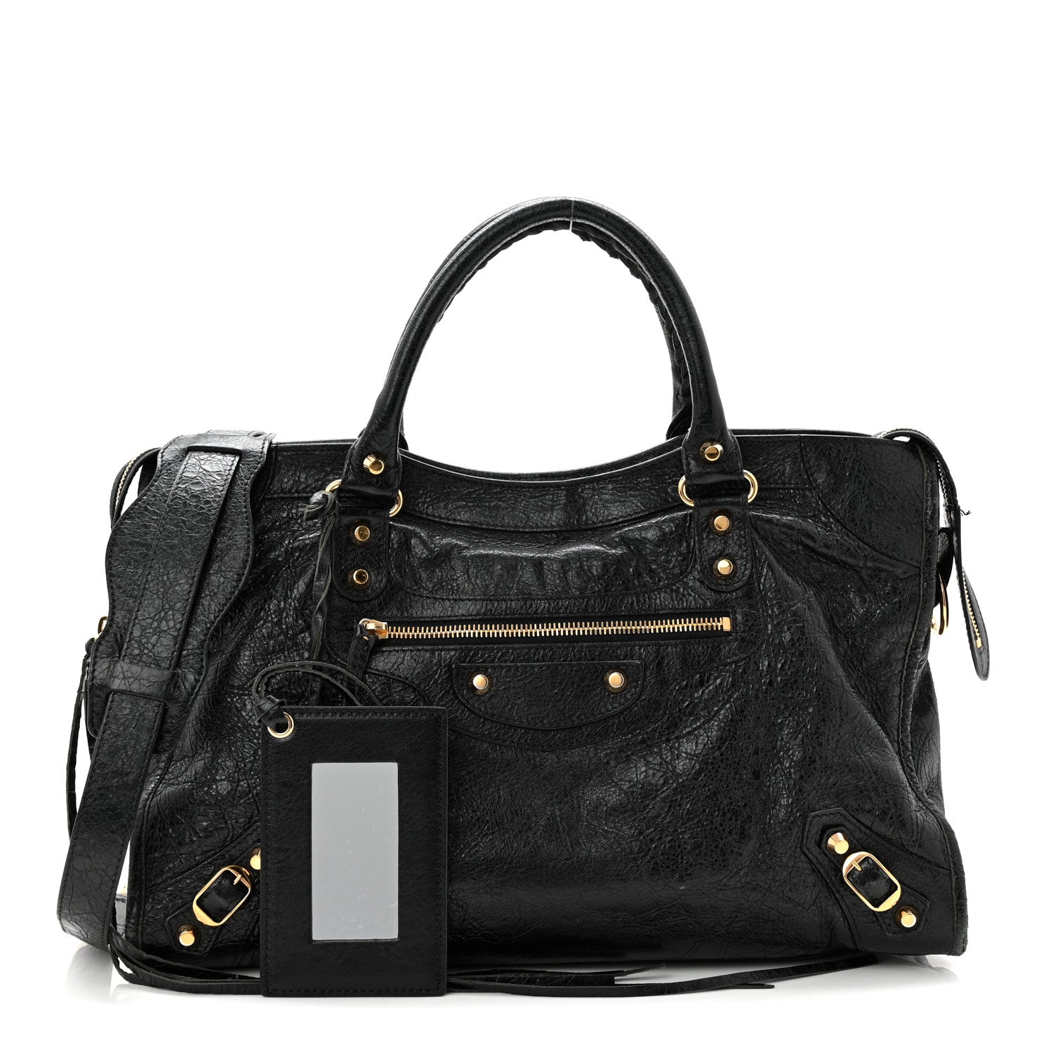 Balenciaga Agneau Classic Gold Hardware City Black 3 of 12