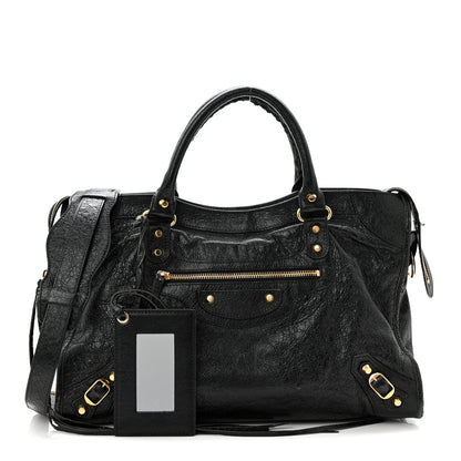 Balenciaga Agneau Classic Gold Hardware City Black 3 of 12