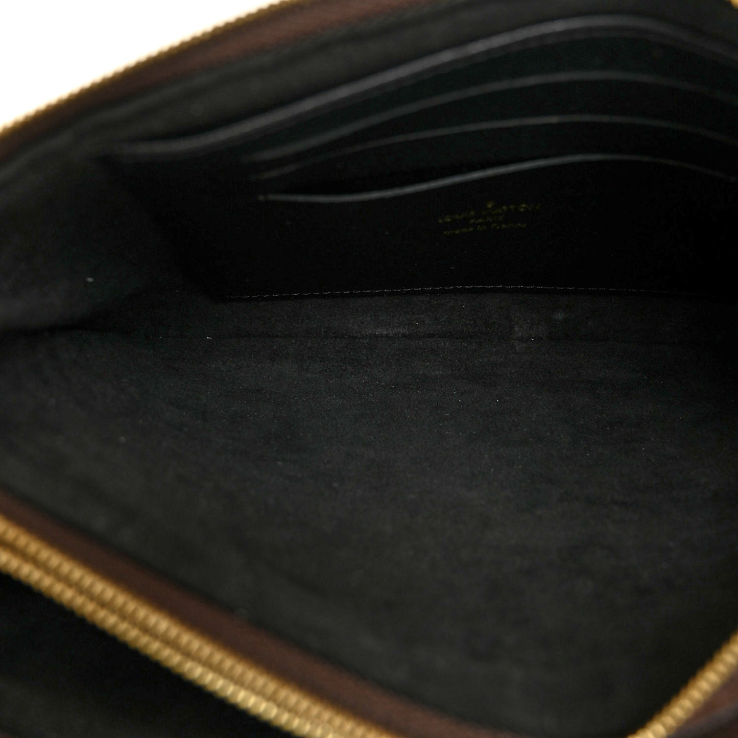 Reverse Monogram Giant Double Zip Pochette