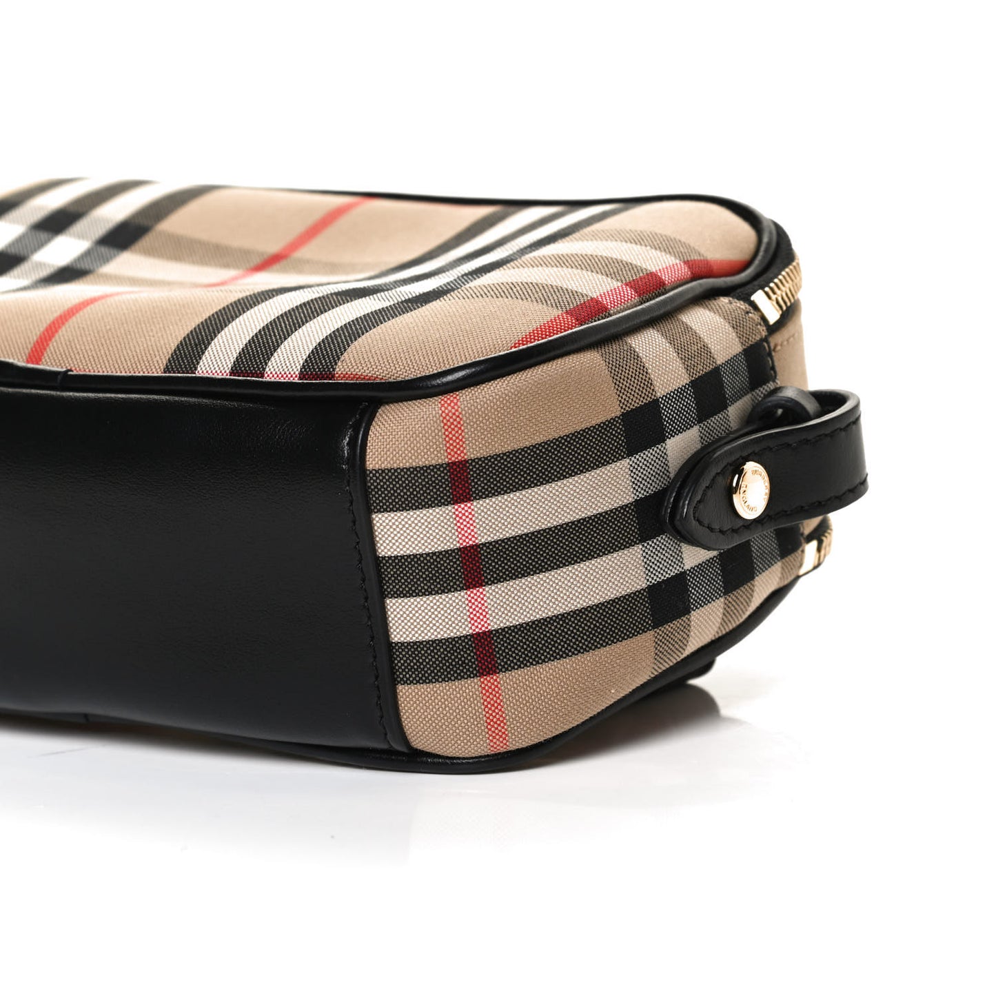 Calfskin Vintage Check Micro Camera Bag Archive Beige