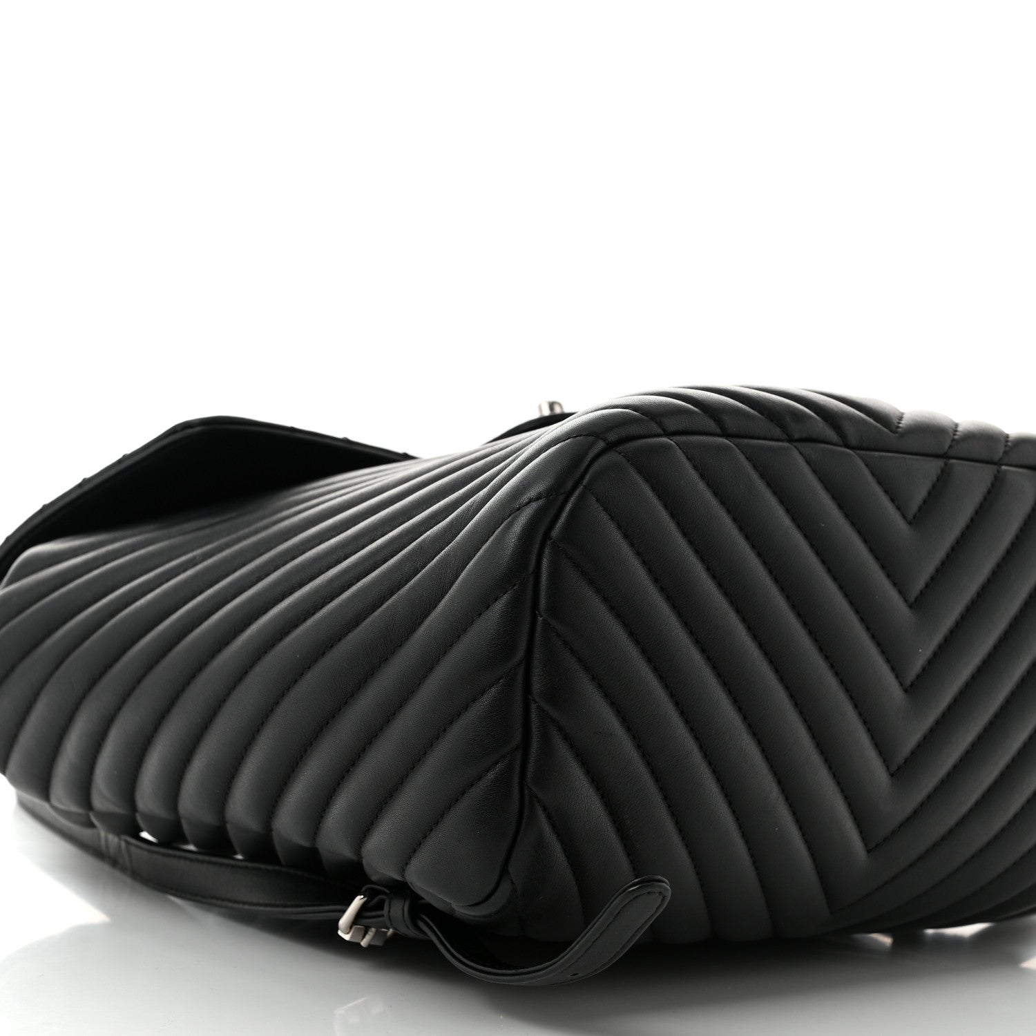Chanel Calfskin Chevron Quilted Large Urban Spirit Backpack Black 9 of 10