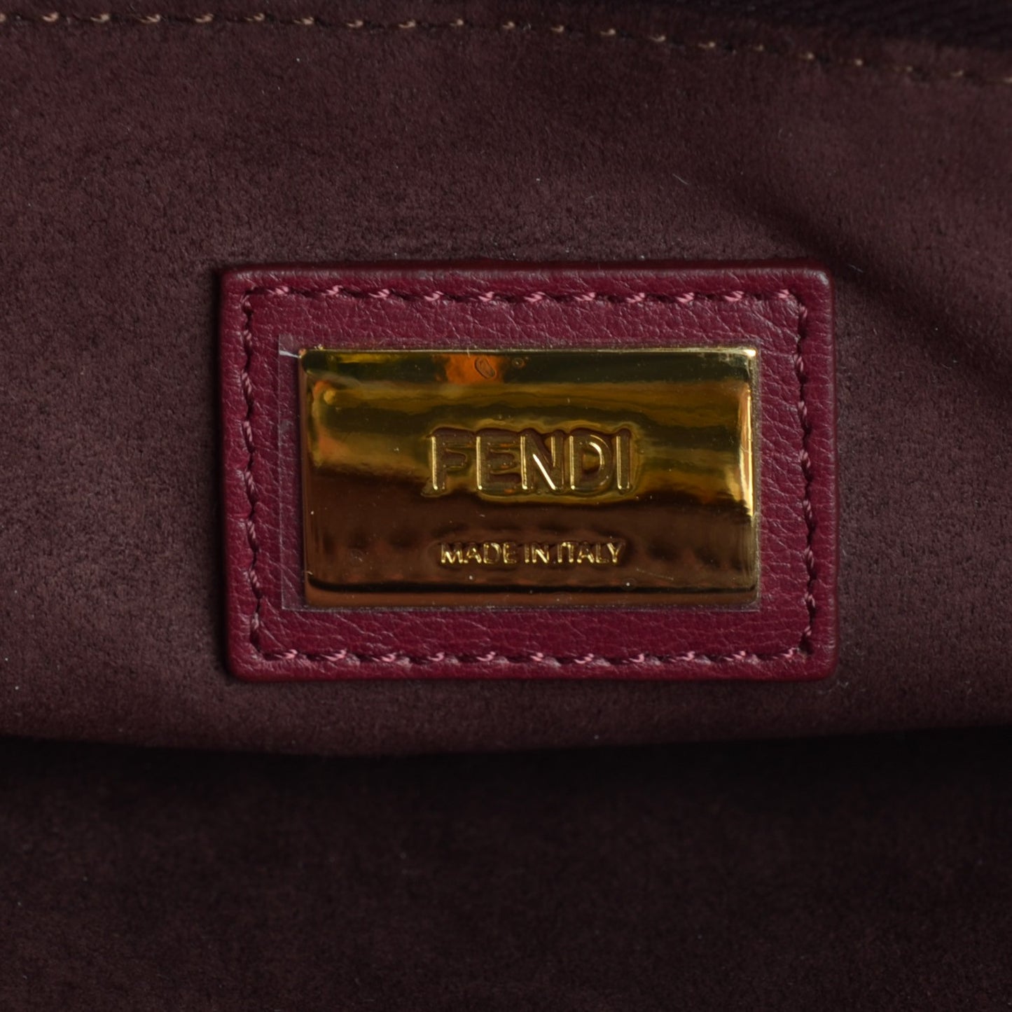 Vitello Dolce Marmol Large Peekaboo Iconic Satchel Bordeaux Graphite