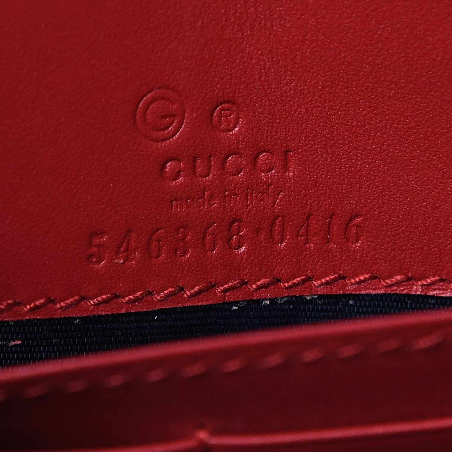 Gucci GG Supreme Monogram Blooms Chain Wallet Blue 6 of 10