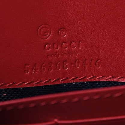 Gucci GG Supreme Monogram Blooms Chain Wallet Blue 6 of 10
