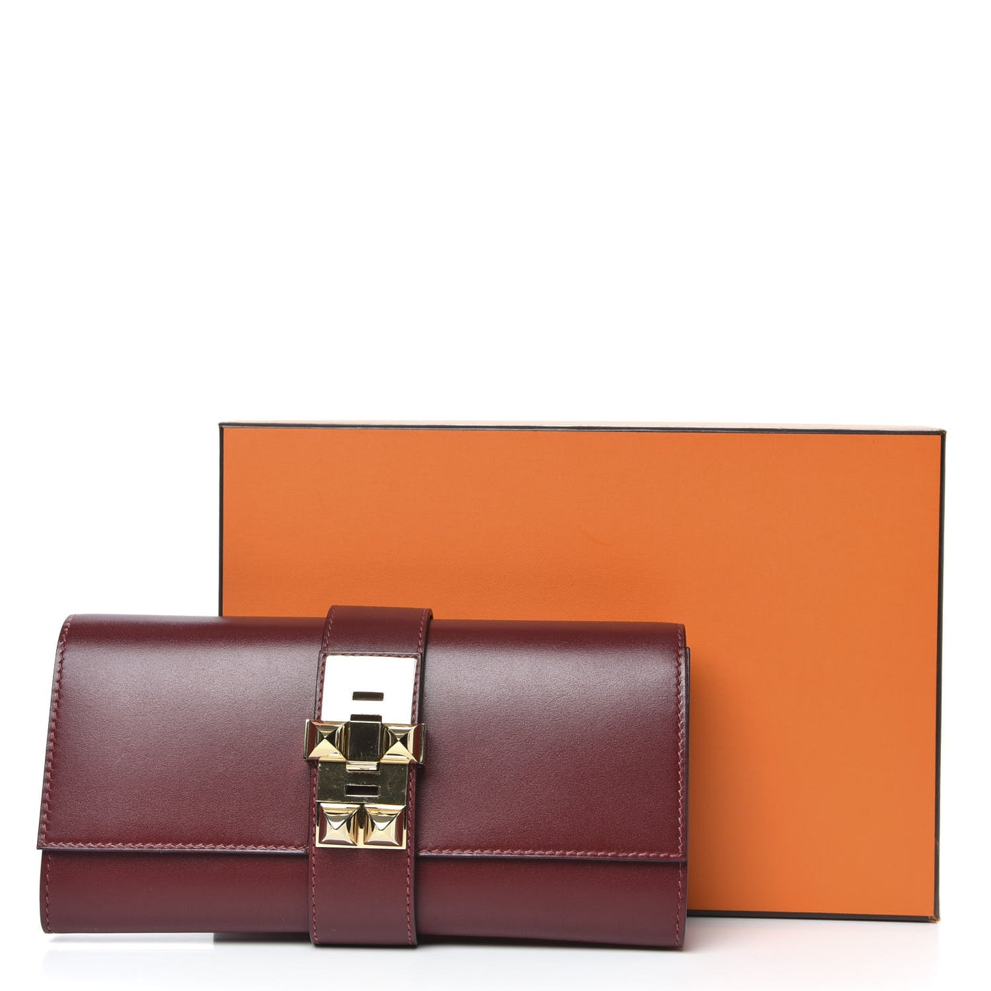 Tadelakt Medor 23 Clutch Rouge H