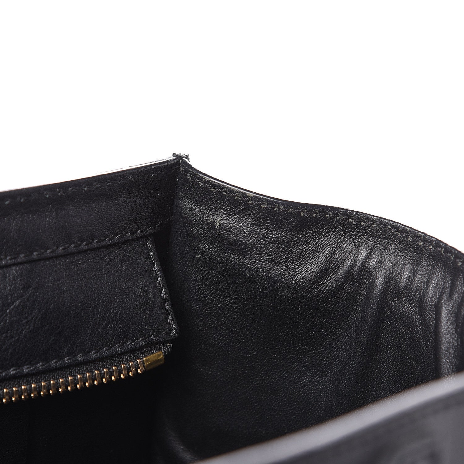 Celine Smooth Calfskin Denim Micro Luggage Navy Black 16 of 17