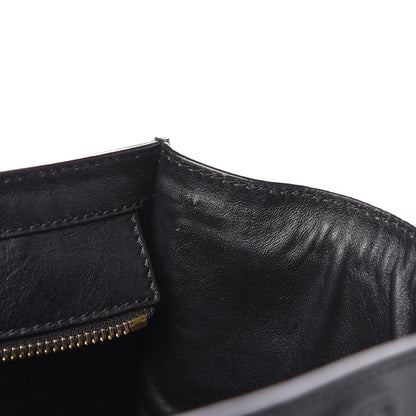 Celine Smooth Calfskin Denim Micro Luggage Navy Black 16 of 17