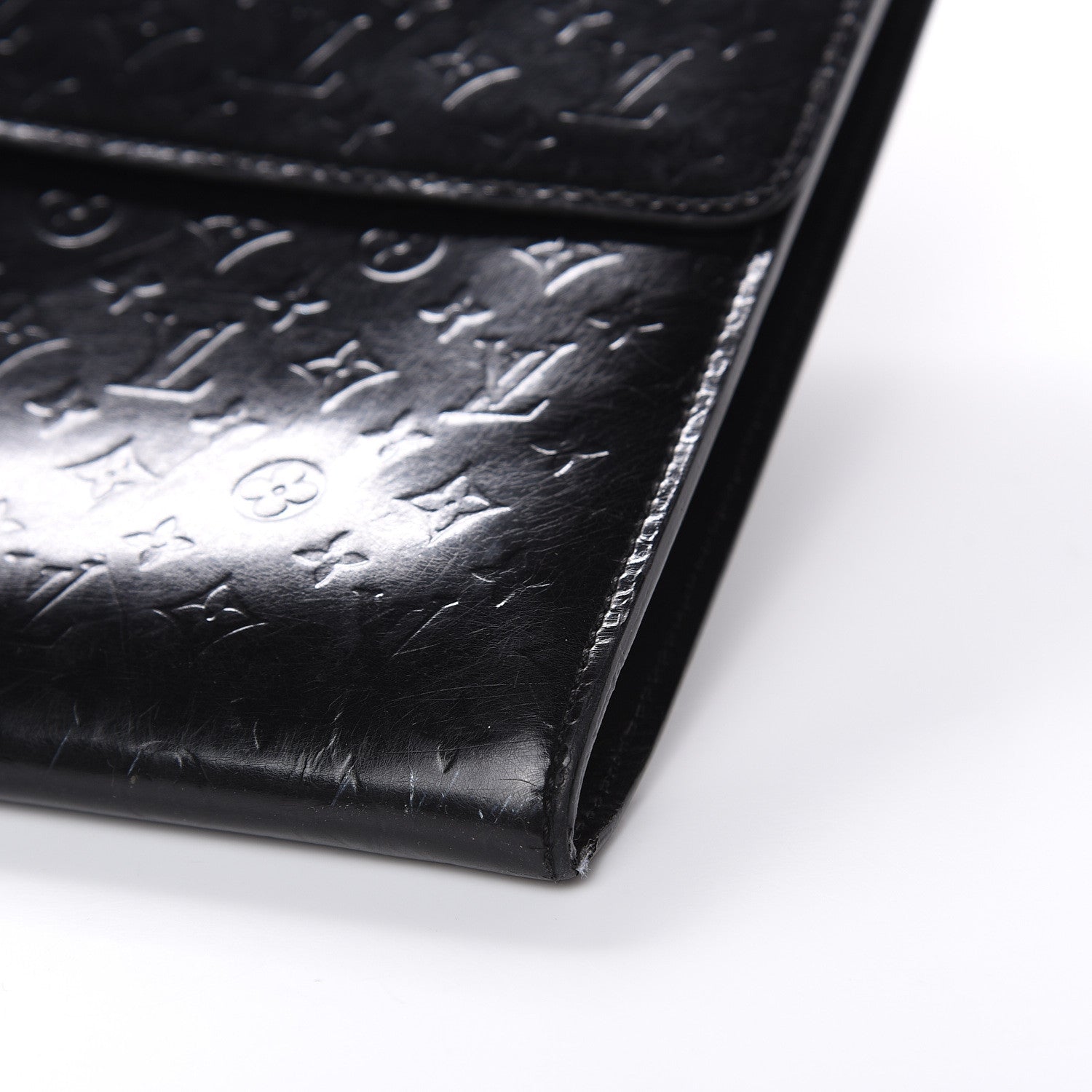 Louis Vuitton Monogram Glace Anouchka Pochette GM Black 8 of 19