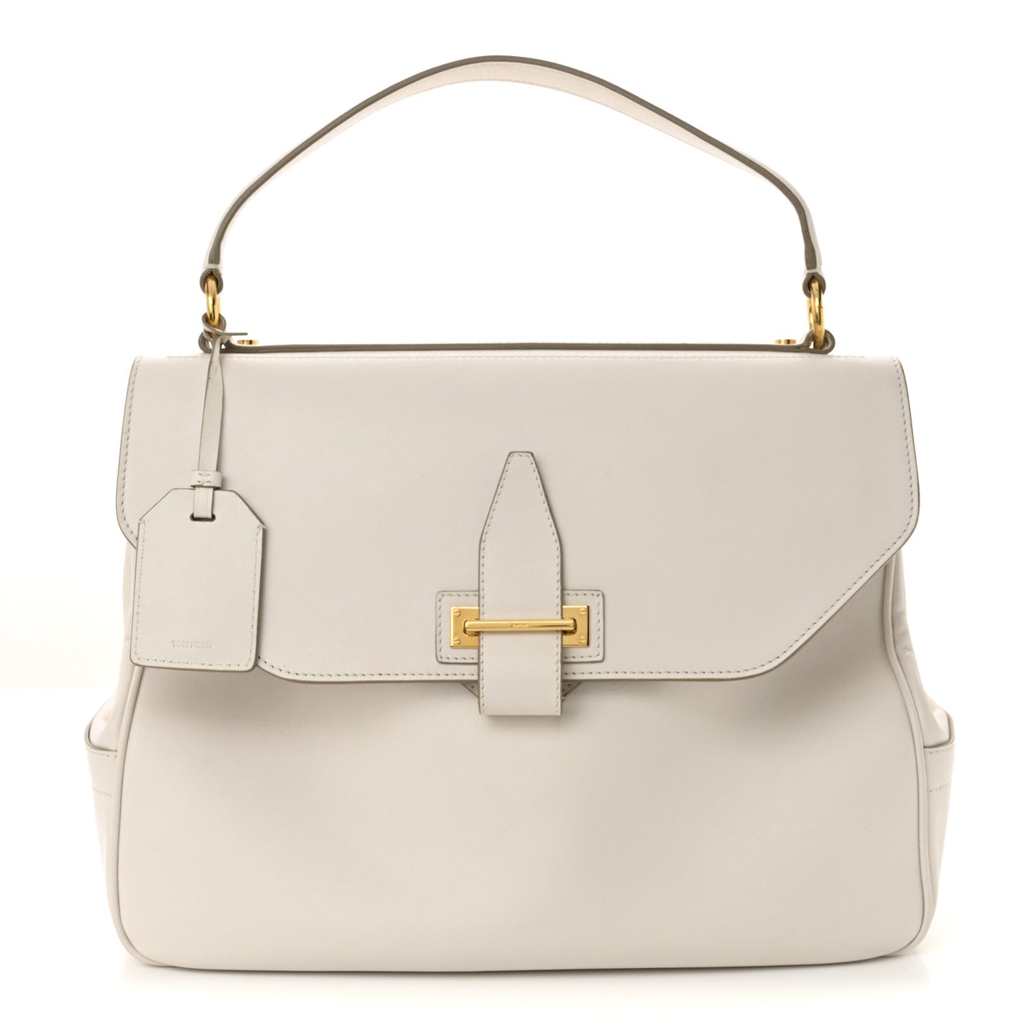 Calfskin Top Handle Bag Ivory