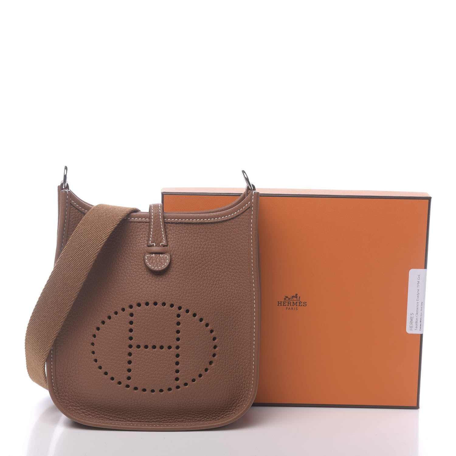 Hermes Taurillon Clemence Evelyne TPM Gold 11 of 11