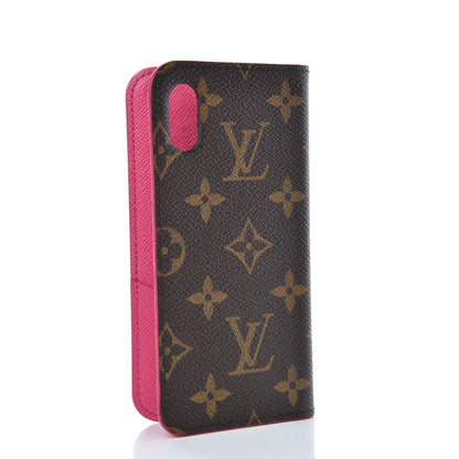 Louis Vuitton Monogram iPhone X/XS Folio Case Rose Pop 3 of 9