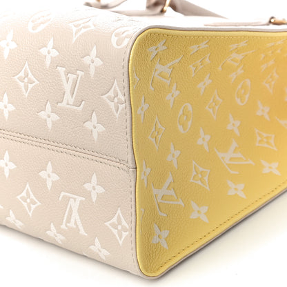 Louis Vuitton Empreinte Monogram Spring In The City Onthego MM Beige Pink Yellow 9 of 9