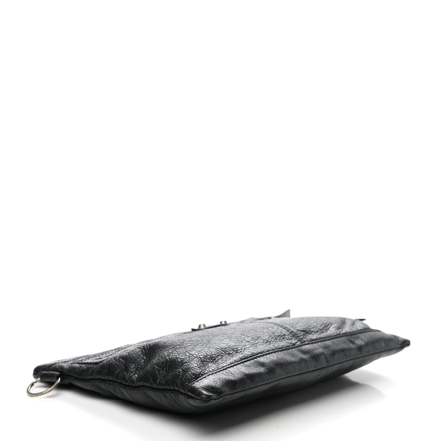 Agneau Arena Classic Hardware Medium Clip Black