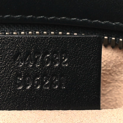 Gucci Calfskin Matelasse Small GG Marmont Chain Shoulder Bag Black 7 of 10