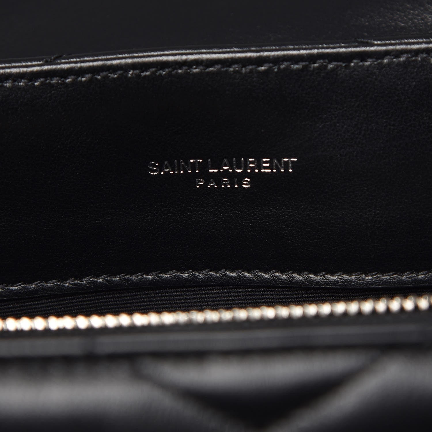 Saint Laurent Calfskin Y Quilted Monogram Medium Loulou Chain Satchel Black 7 of 8