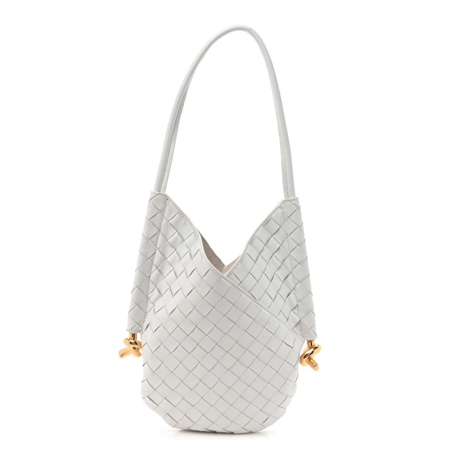 Bottega Veneta Nappa Intrecciato Small Solstice Hobo White 1 of 13