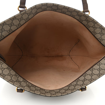 Gucci GG Supreme Monogram Medium Ophidia Shopping Tote Ebony 5 of 10