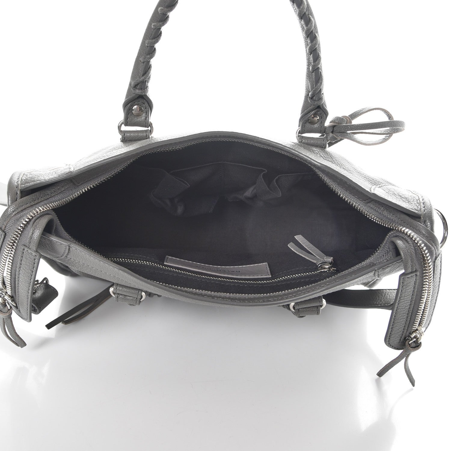 Balenciaga Chevre Silver Metallic Edge Hardware S City Gris Acier 6 of 10